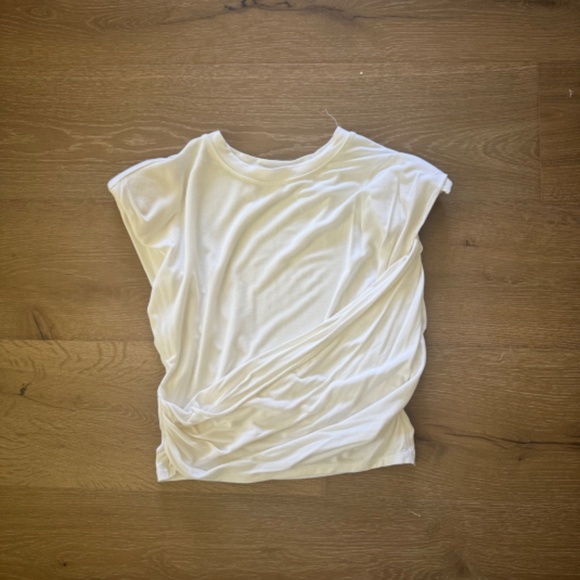 Jonathan Simkhai White Short Sleeve Top - Picture 3 of 5